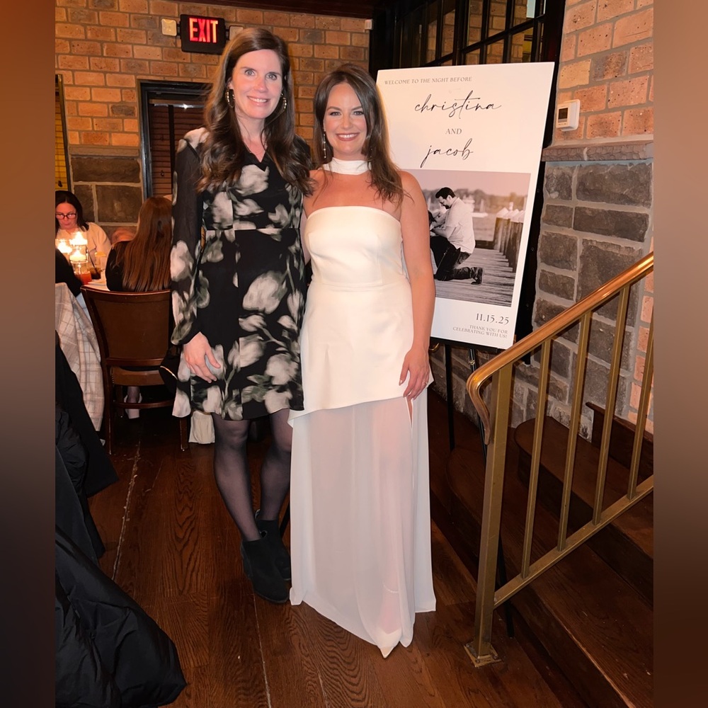 Elegant Strapless White Dress